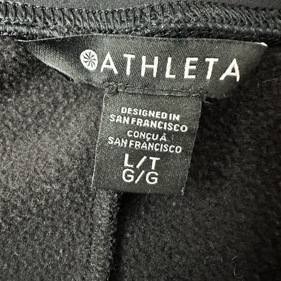 Athleta Pants Womens Large Black Retro Plush Straight Pull On Casual Retroplush - Picture 5 of 13